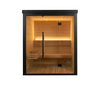 Modern One Person Outdoor Black Sauna 