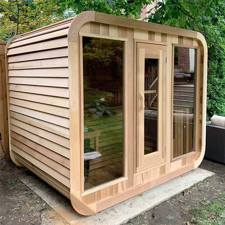 New Outdoor Wooden Steam Sauna, Suitable for 4 People