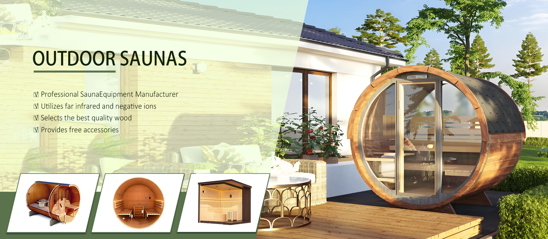 Outdoor saunas