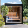 Modern Outdoor Black Sauna 