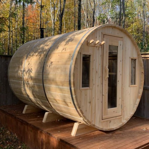 Customized Backyard Barrel Sauna