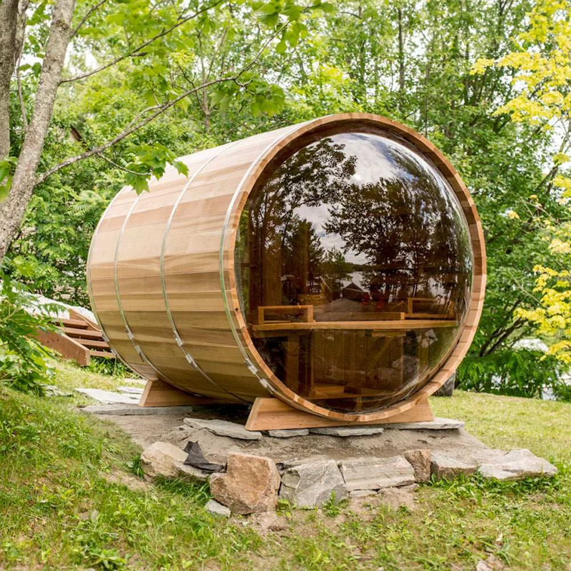 Panoramic View Barrel Sauna