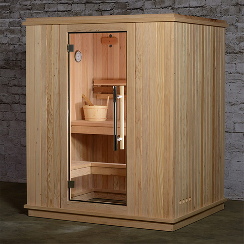 Traditional Steam Sauna Canadian Red Cedar Interior 