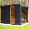 Modern Outdoor Black Sauna 